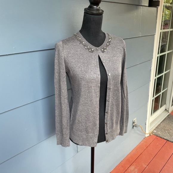 Ann Taylor beaded cardigan - Picture 7 of 8